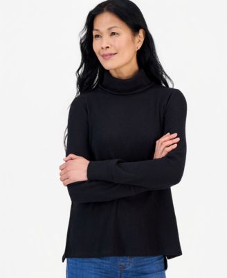Women's Long-Sleeve Thermal Turtleneck Top