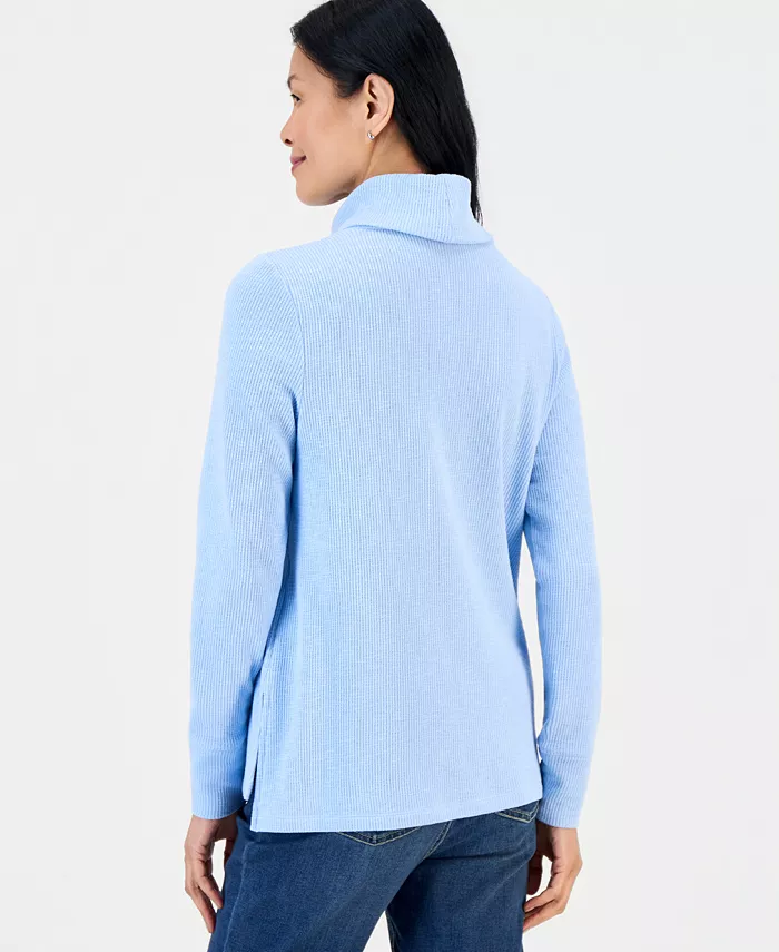 Women's Long-Sleeve Thermal Turtleneck Top - thumbnail 9