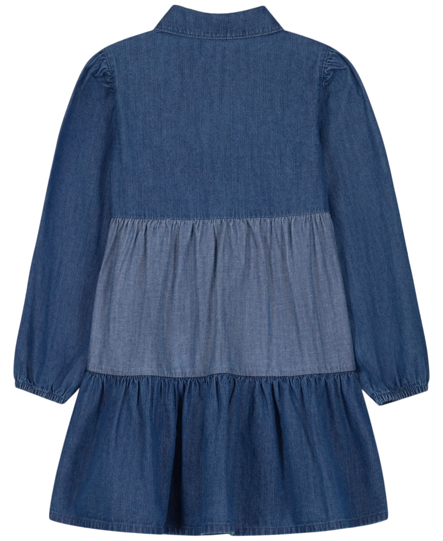 Платье Calvin Klein Collared Denim Button-Front Dress для девочек-малышей, цвет: Джинсовый — фото 2