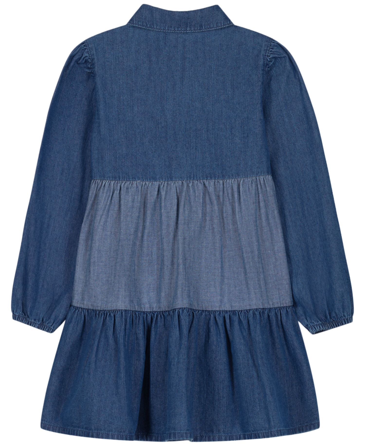 Toddler Girls' 2T-6X Collared Denim Button-Front Dress