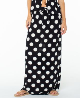 Women's Iyla Polka Dot Tie-Waist Skirt