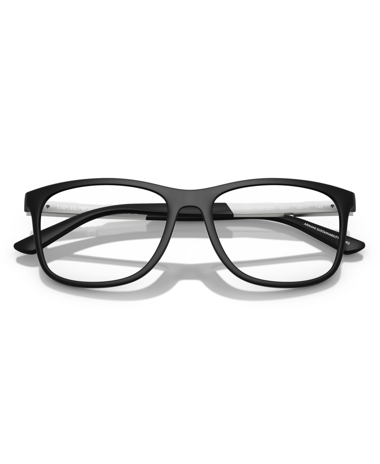 Мужские очки Emporio Armani Eyeglasses, EA3247, цвет: Матовый чёрный — фото 6