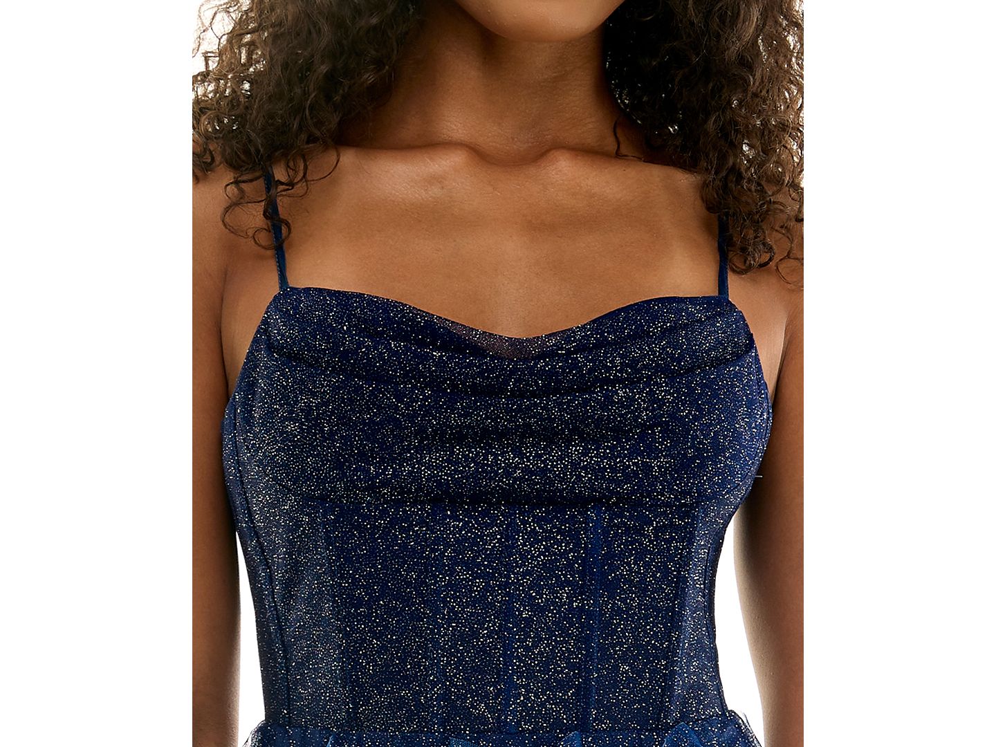 Женское платье pear culture Juniors' Ombre Petal Sweetheart Short, цвет: Королевский синий — фото 3