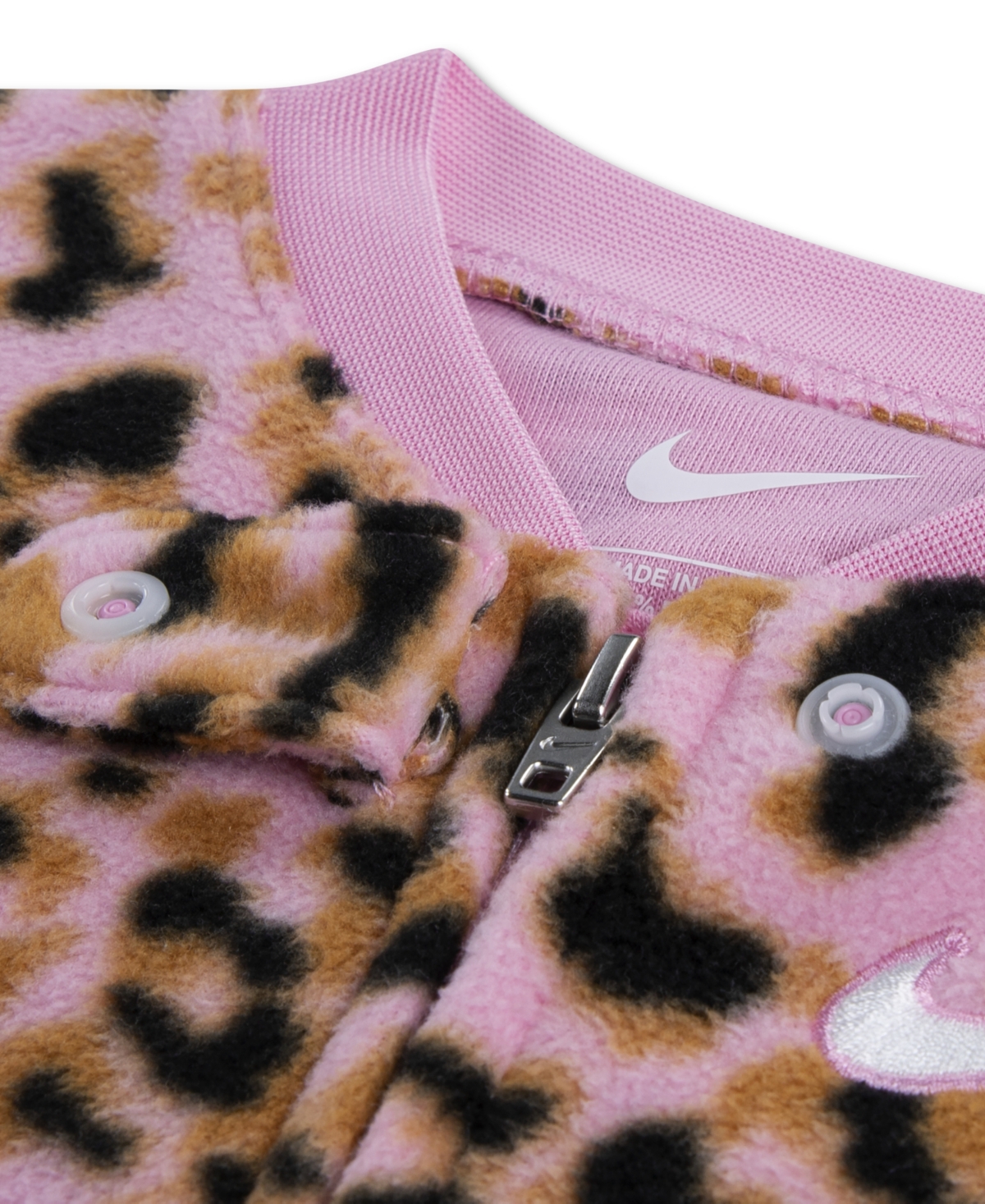 Nike Baby Girls' Allover Printed Footed Coverall