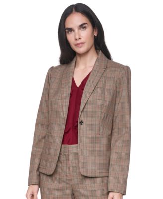 Women's Notch-Collar One-Button Blazer