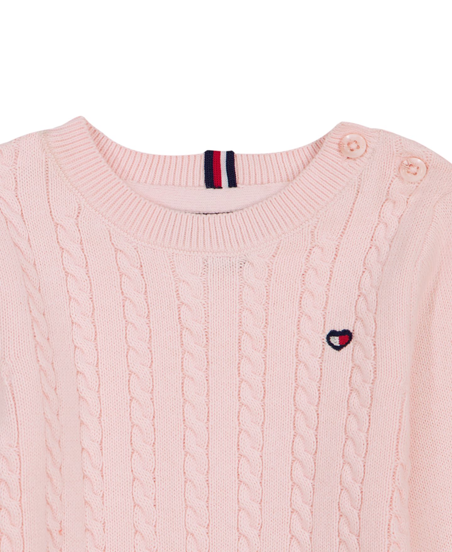 Детский комплект Tommy Hilfiger для девочки: свитшоты с круглым вырезом и шапочка, цвет: Розовый — фото 4