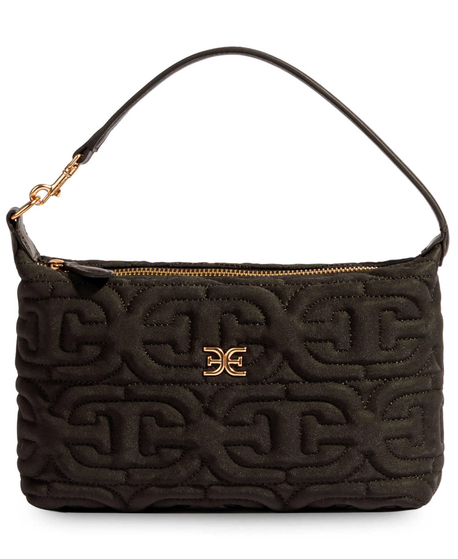 Ethyl Quilted Zip-Top Demi Small Shoulder Handbag