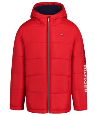 Boys' 8-20 Logo Puffer Jacket