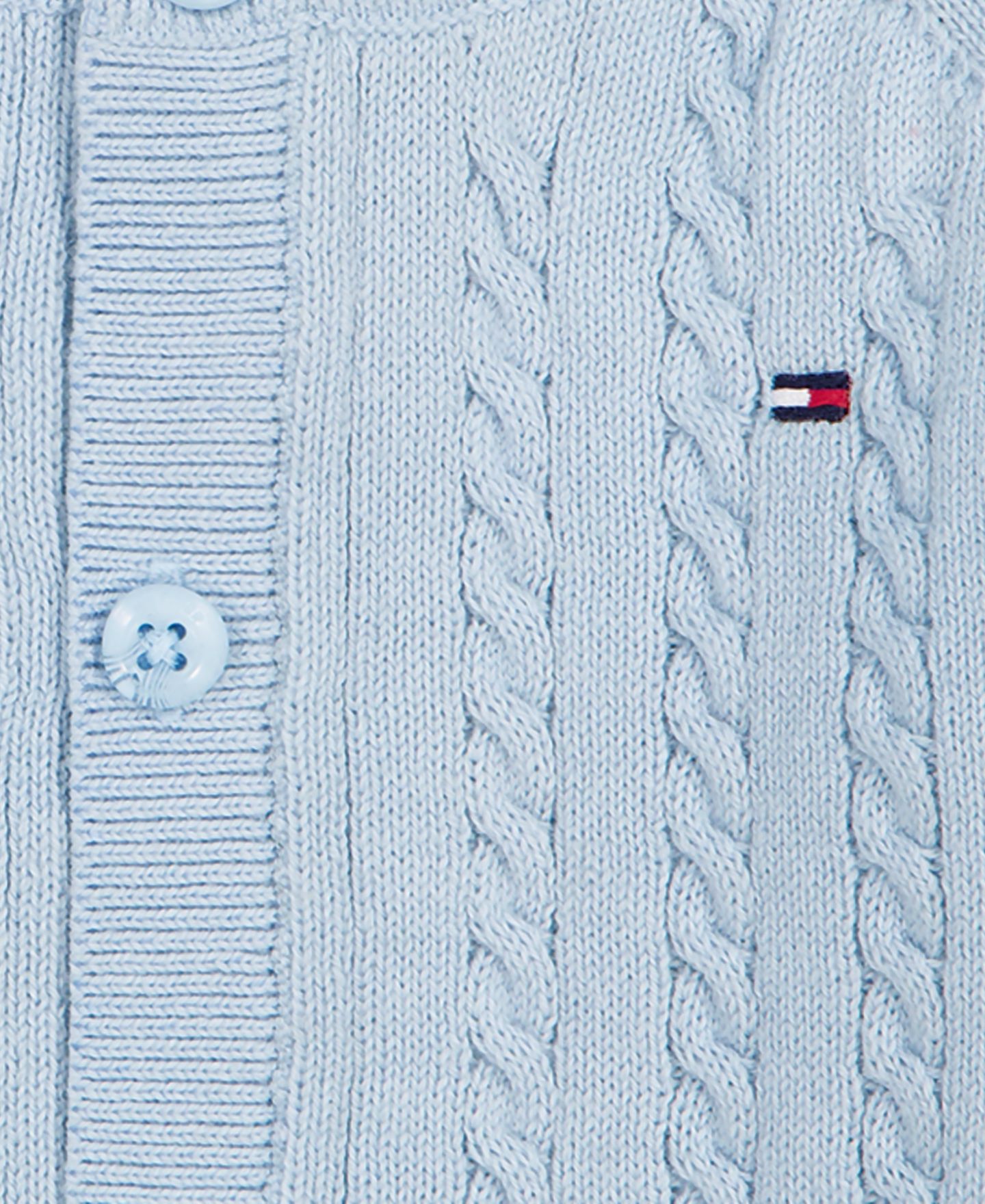 Детский комплект Tommy Hilfiger для малыша: кардиган с длинным рукавом и брюки, 2 предмета, цвет: Синий — фото 4