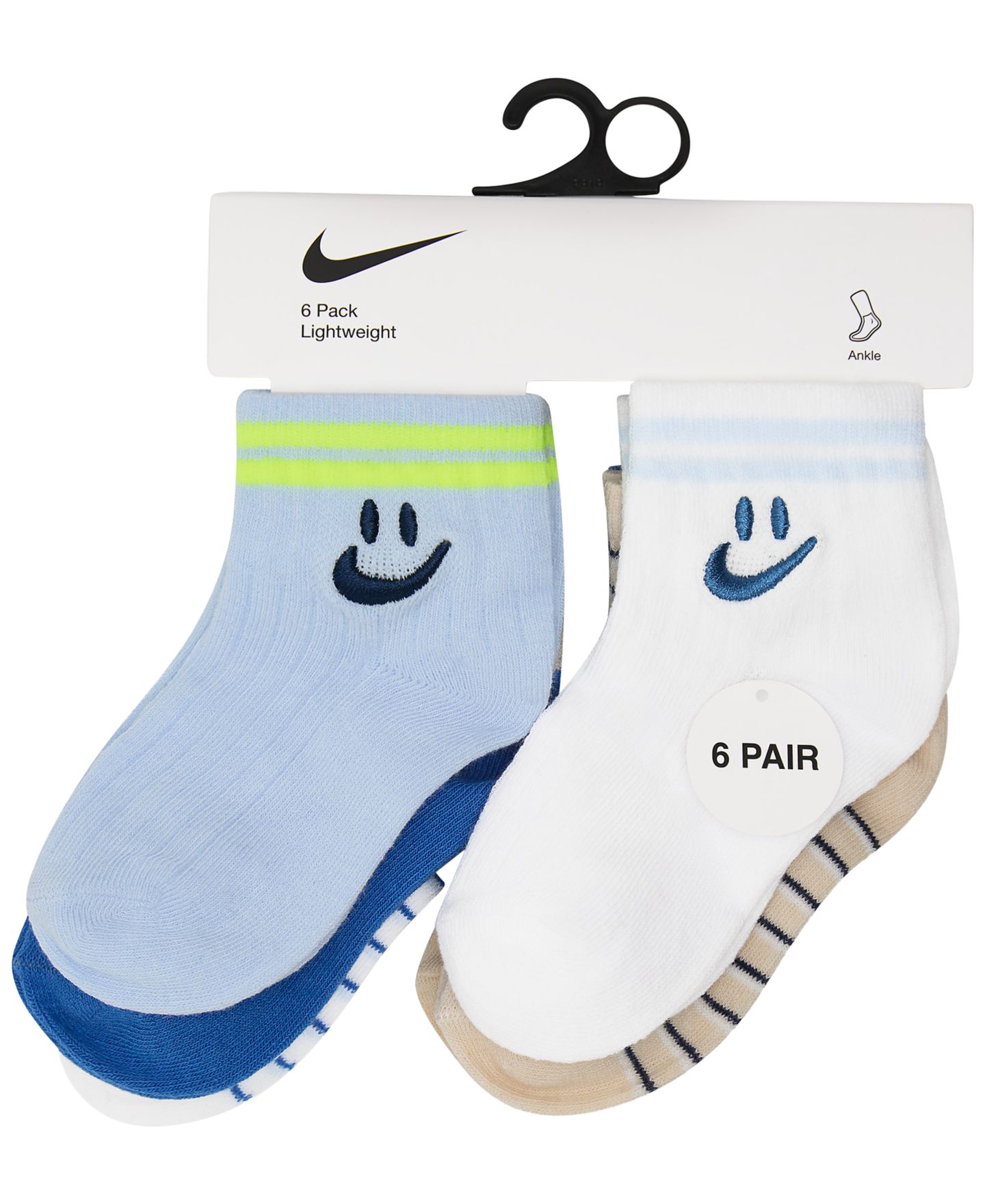 Носки Fashion, в рубчик, 6 шт. — Nike, цвет: Синий — фото 3