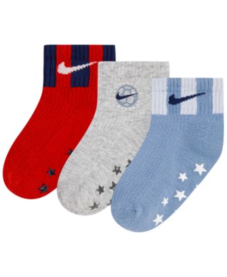 Toddler Boys' 6M-4T Waffle Gripper Socks, 3-Pack