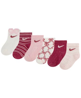 Baby and Toddler Girls' 6M-4T Ready Set Grow Socks, 6-Pack