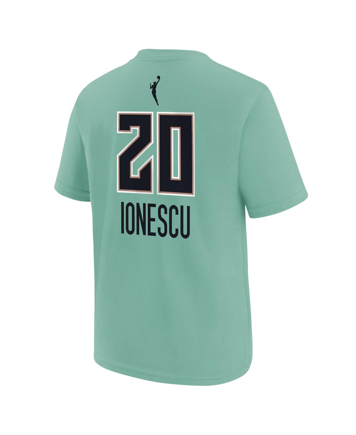 Big Boys and Girls Sabrina Ionescu Mint New York Liberty Rebel Edition Name & Number T-Shirt