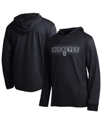 Men's Black Ohio State Buckeyes Gradient&nbsp;All-Star Long Sleeve Hooded T-Shirt