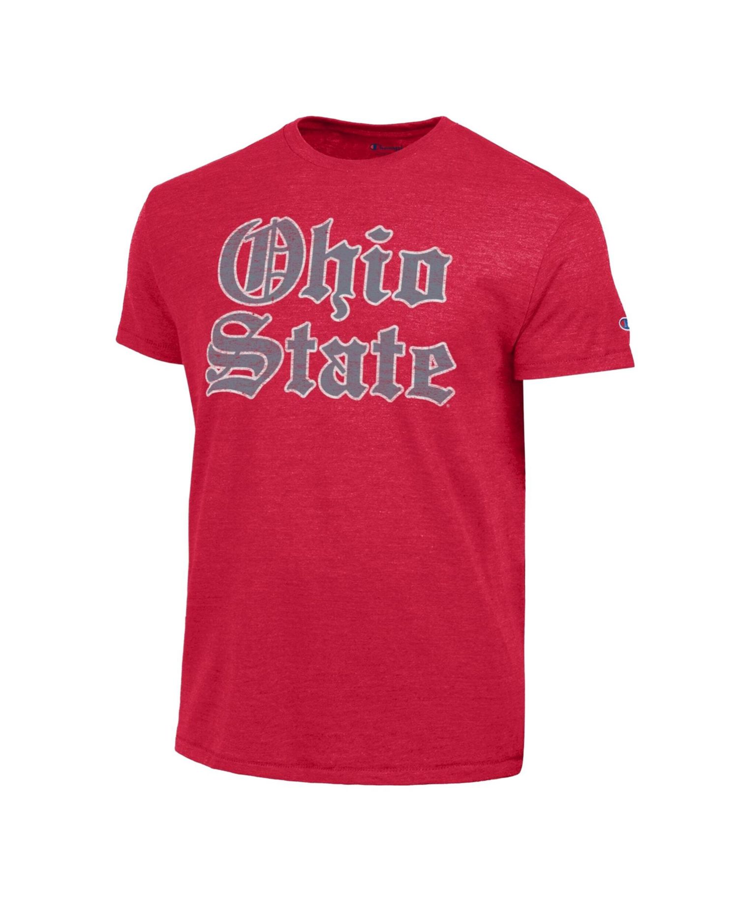 Men's Scarlet Ohio State Buckeyes Triumph Tri-Blend T-Shirt