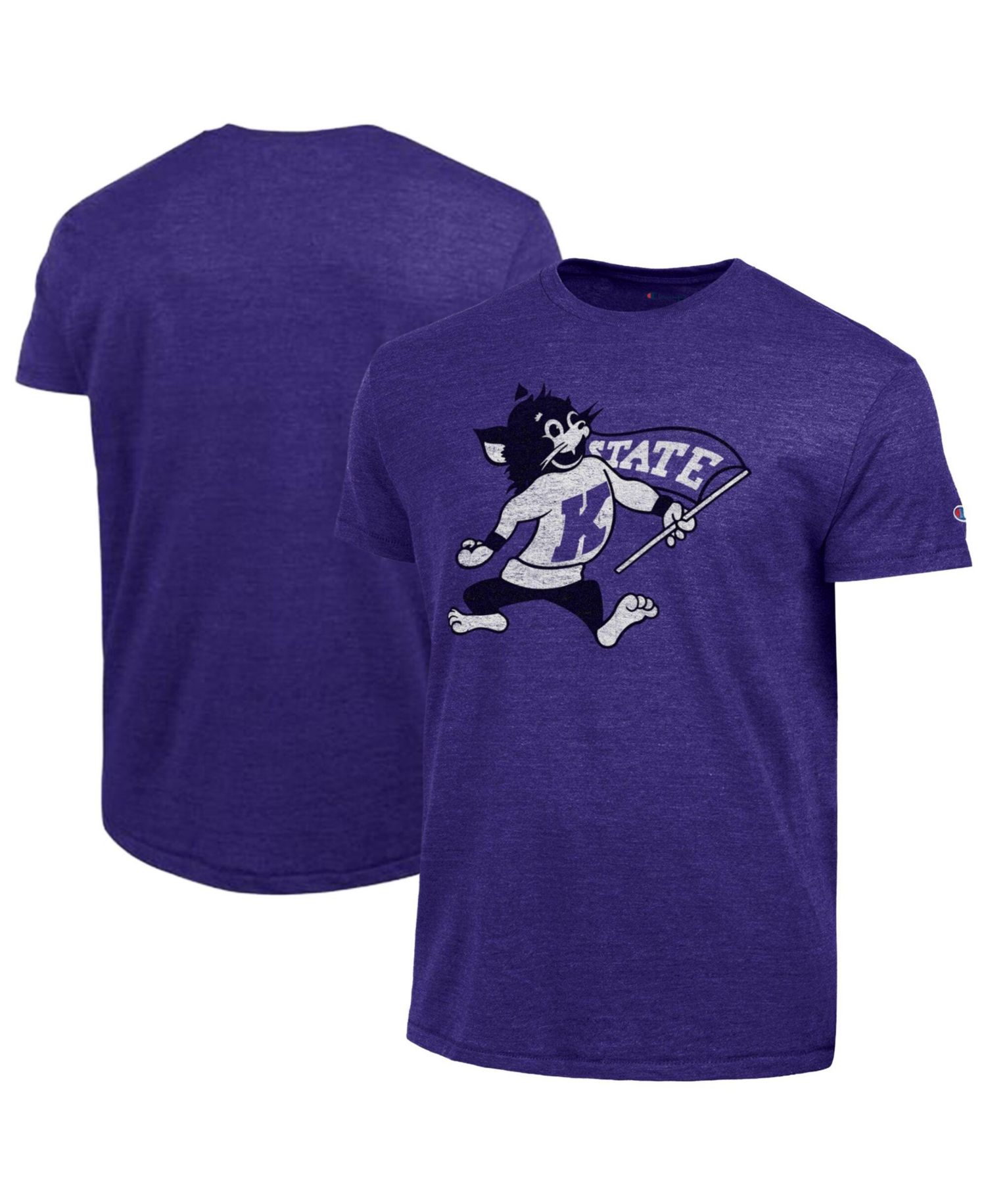 Men's Purple Kansas State Wildcats Triumph Tri-Blend T-Shirt