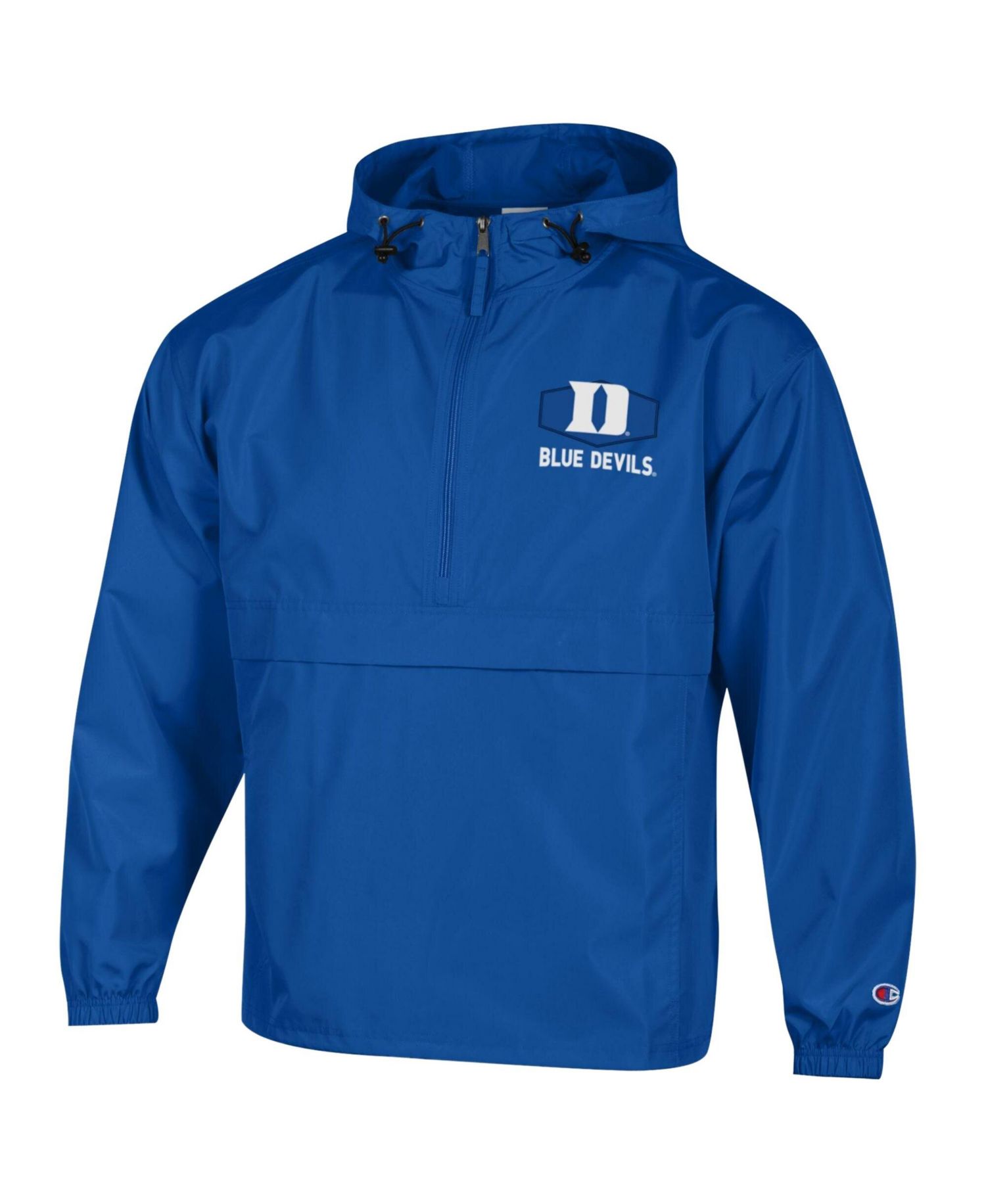 Men's Royal Duke Blue Devils Delay Packable Half-Zip Hoodie