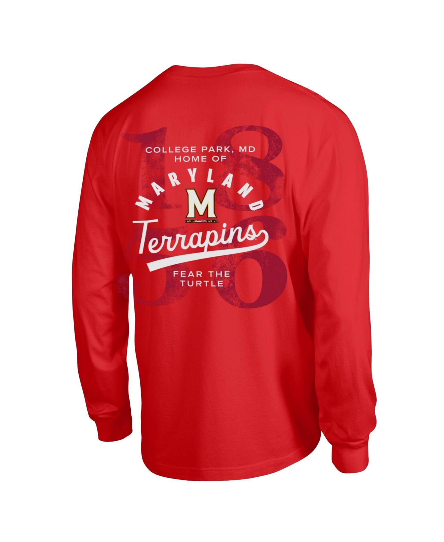 Мужская футболка Champion Red Maryland Terrapins Laminated All-Star Long Sleeve — фото 3
