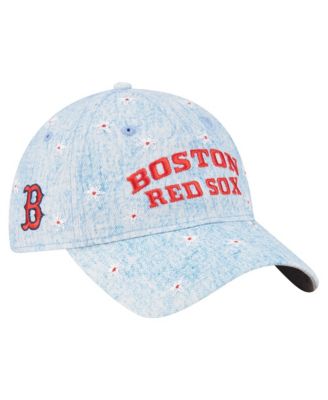 Women's Light Blue Boston Red Sox Daisy All Over 9TWENTY Adjustable Hat