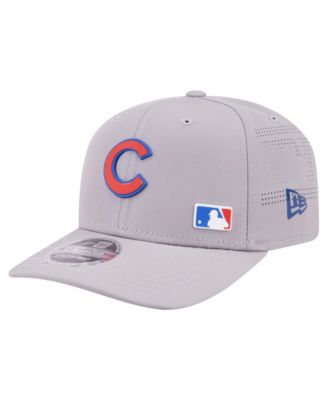 Men's Gray Chicago Cubs Laser Perforated 9SEVENTY Adjustable Hat