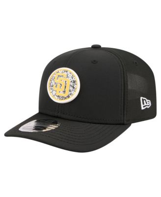 Men's Black San Diego Padres Floral Patch 9SEVENTY Adjustable Hat