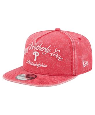 Men's Red Philadelphia Phillies City Slogan A-Frame 9FIFTY Snapback Hat