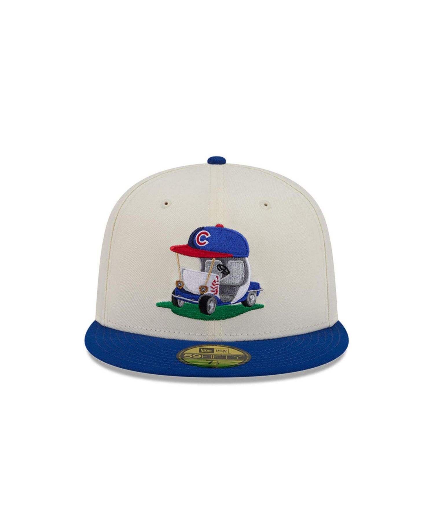Men's Cream/Royal Chicago Cubs Bullpen Cart 59FIFTY Fitted Hat