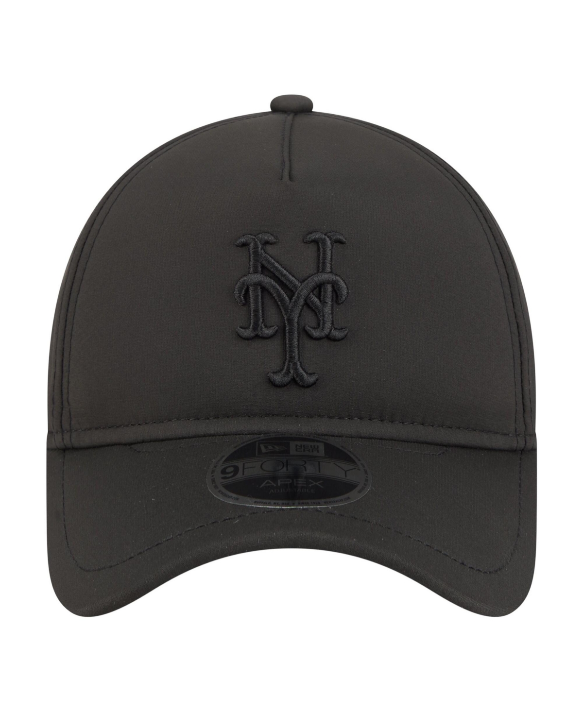 New Era Men's Black New York Mets Injection Apex 9FORTY Adjustable Hat