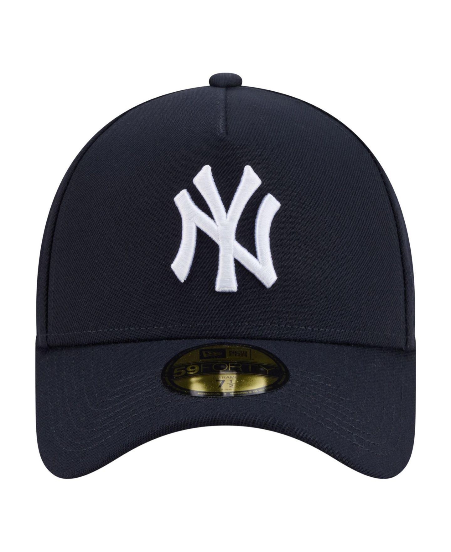 Мужская кепка New Era Navy New York Yankees A-Frame 59FORTY Fitted Hat — фото 2