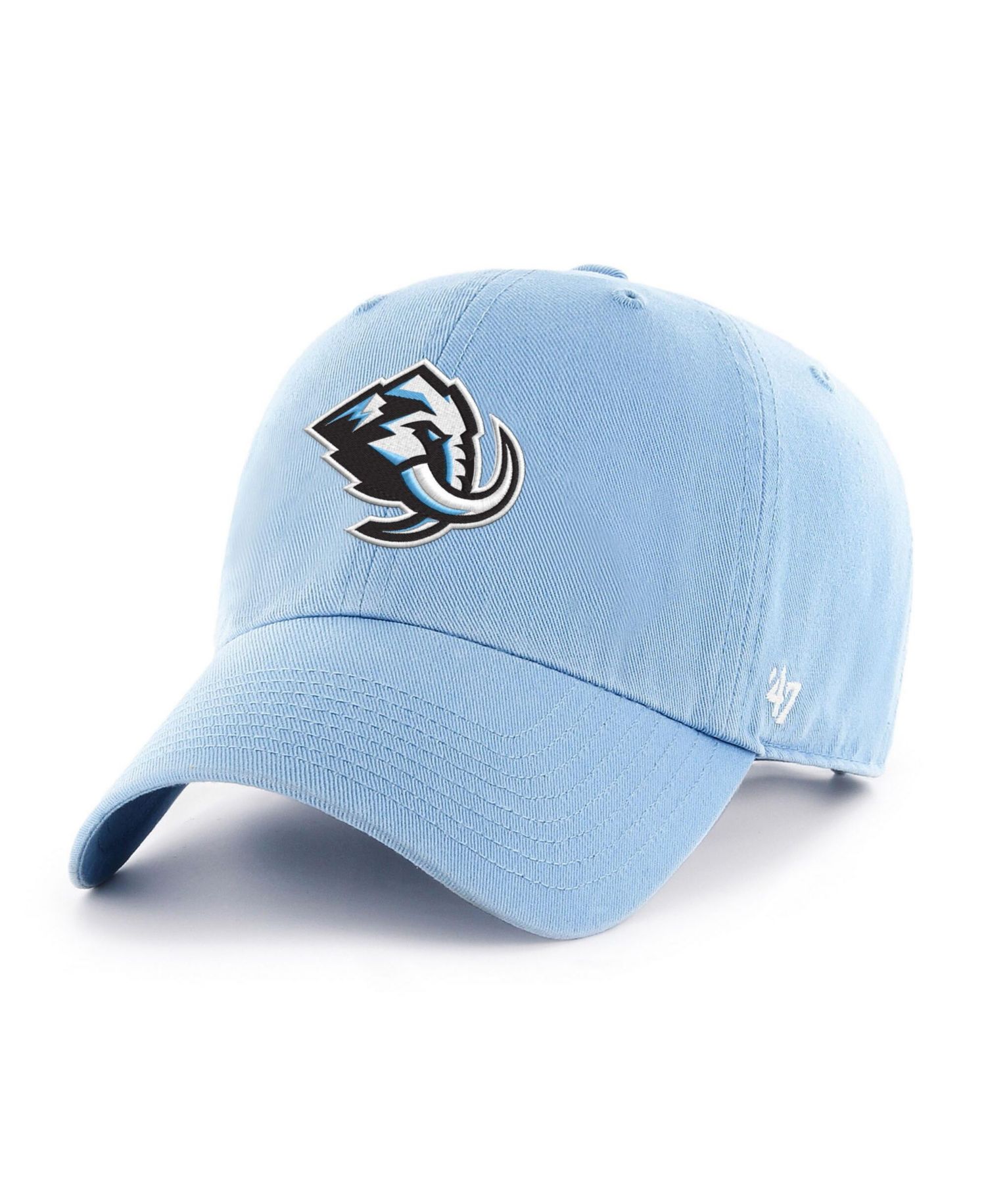 Men's and Women's Light Blue Utah Mammoth Heritage Flag Clean Up Adjustable Hat