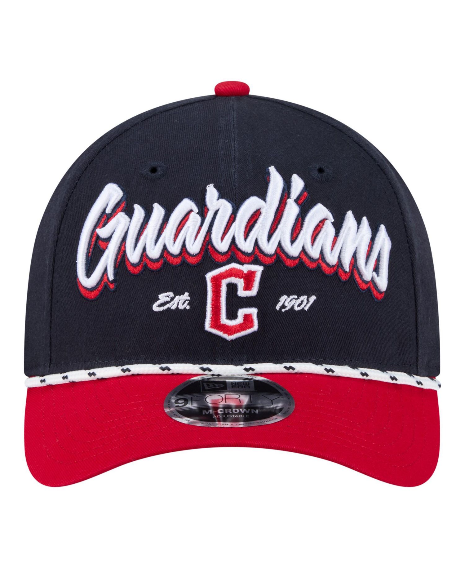 Men's Navy/Red Cleveland Guardians Team Loyal 9FORTY M-Crown Adjustable Hat