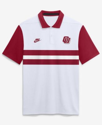 Men's White Oklahoma Sooners Legacy Vapor Logo Dri-FIT Polo Shirt