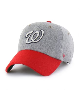Men's Gray Washington Nationals Golden Age Wool Clean Up Adjustable Hat