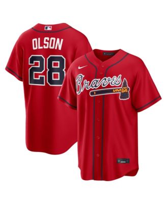 Men's Matt Olson Red Atlanta Braves Alternate Replica Jersey