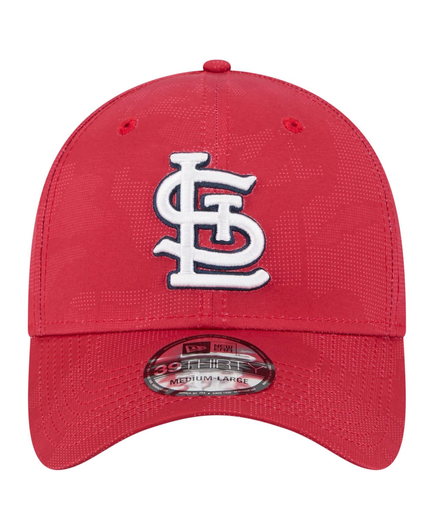 Мужская кепка New Era Red St. Louis Cardinals Tonal Camo 39THIRTY Flex Hat — фото 2