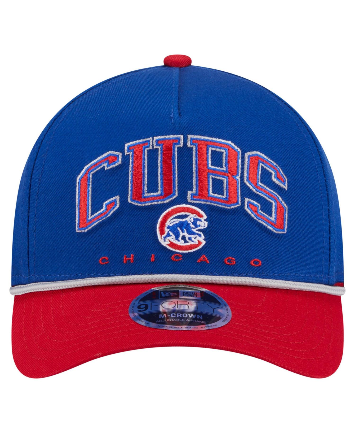 Men's Royal/Red Chicago Cubs Arch 9FORTY A-Frame M-Crown Adjustable Hat