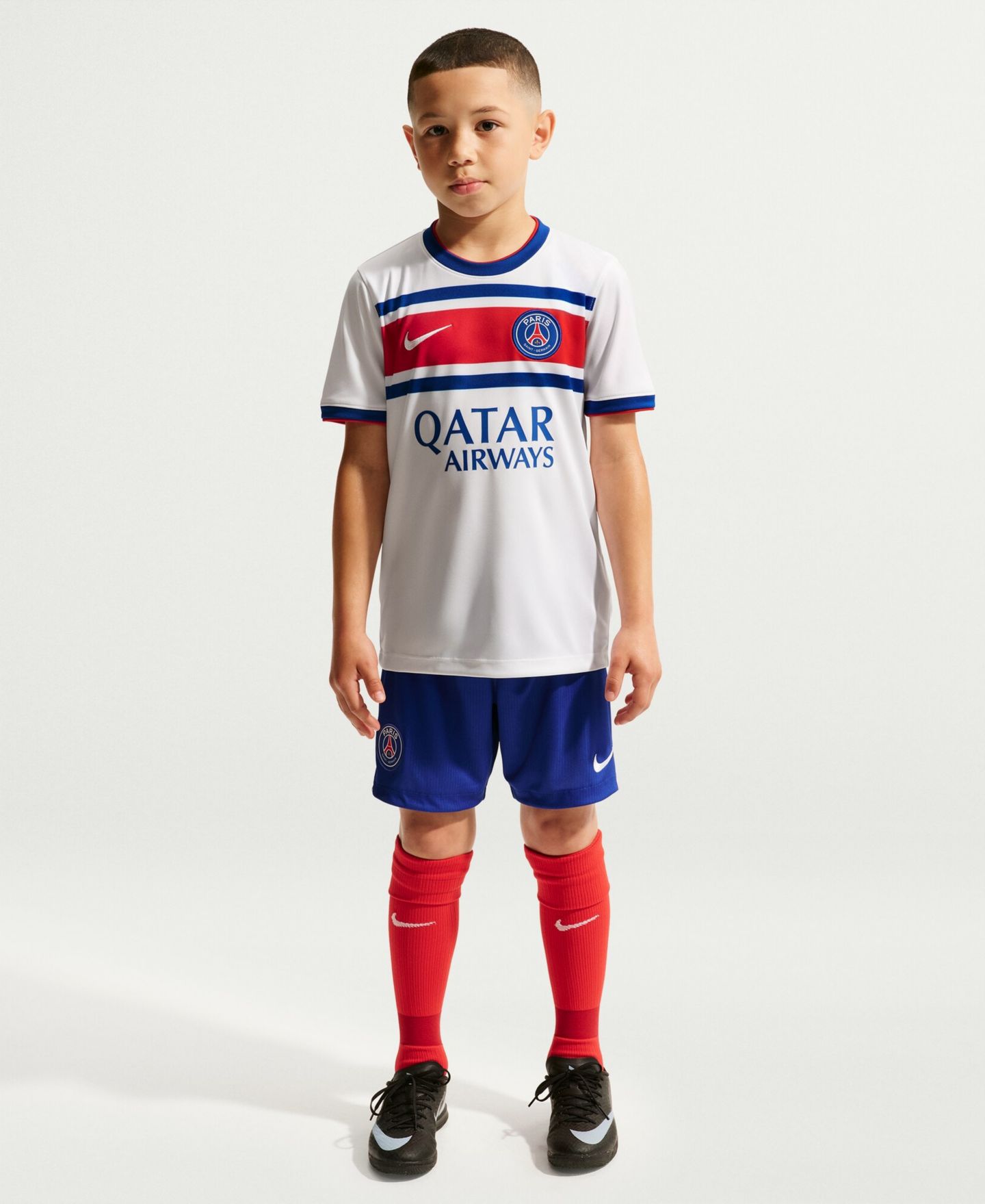 Детское джерси Nike Paris Saint-Germain 2026/27 Away Pre-Match, White — фото 3