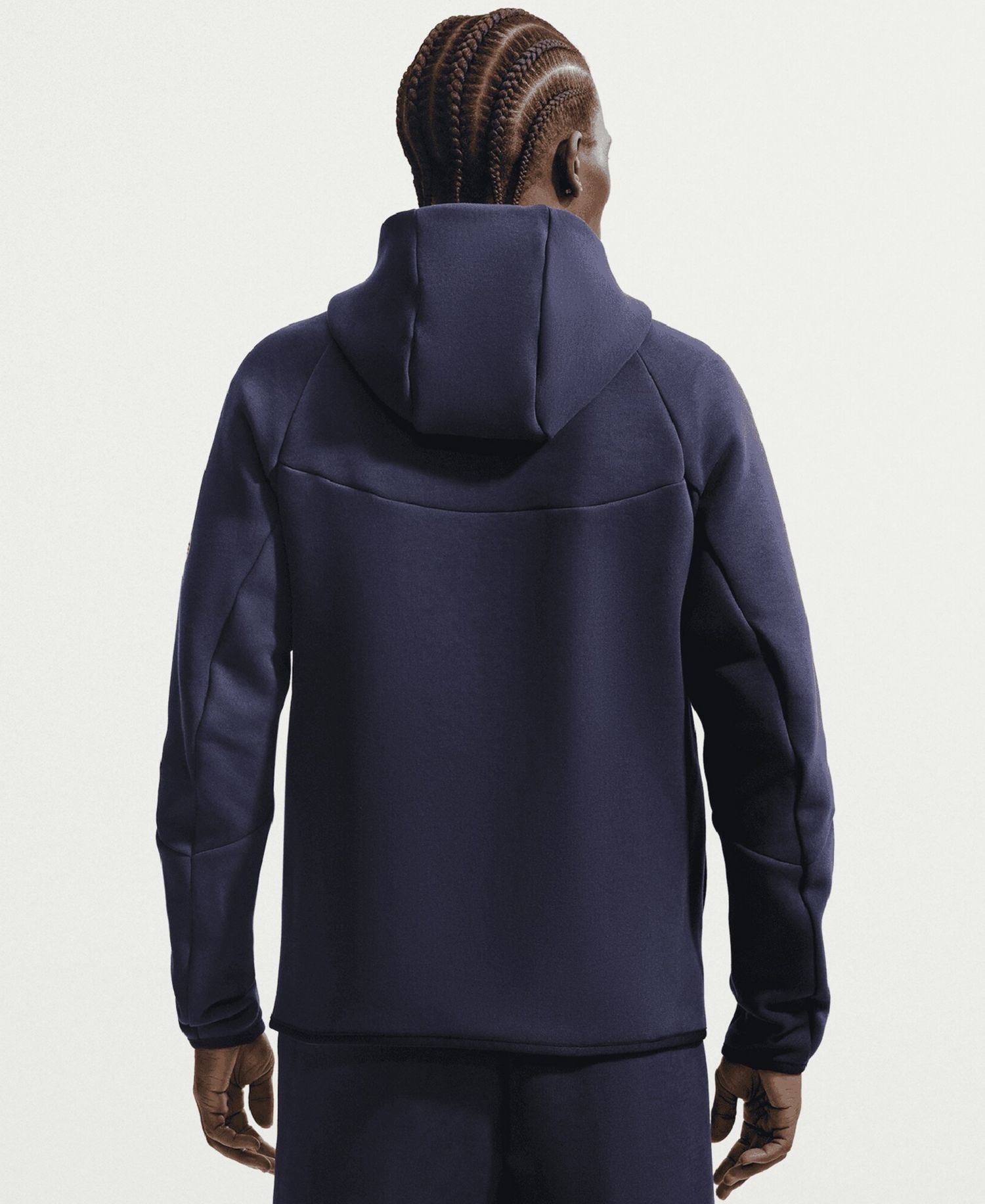Men's Navy Barcelona Tech Fleece Windrunner Raglan Full-Zip Hoodie