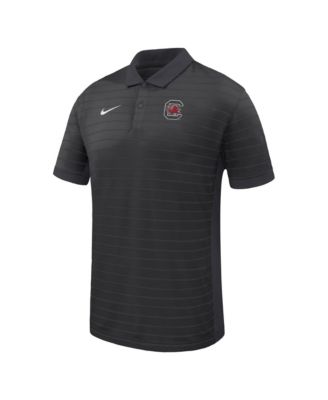 Men's Black South Carolina Gamecocks Dri-FIT Victory Stripe Polo Shirt