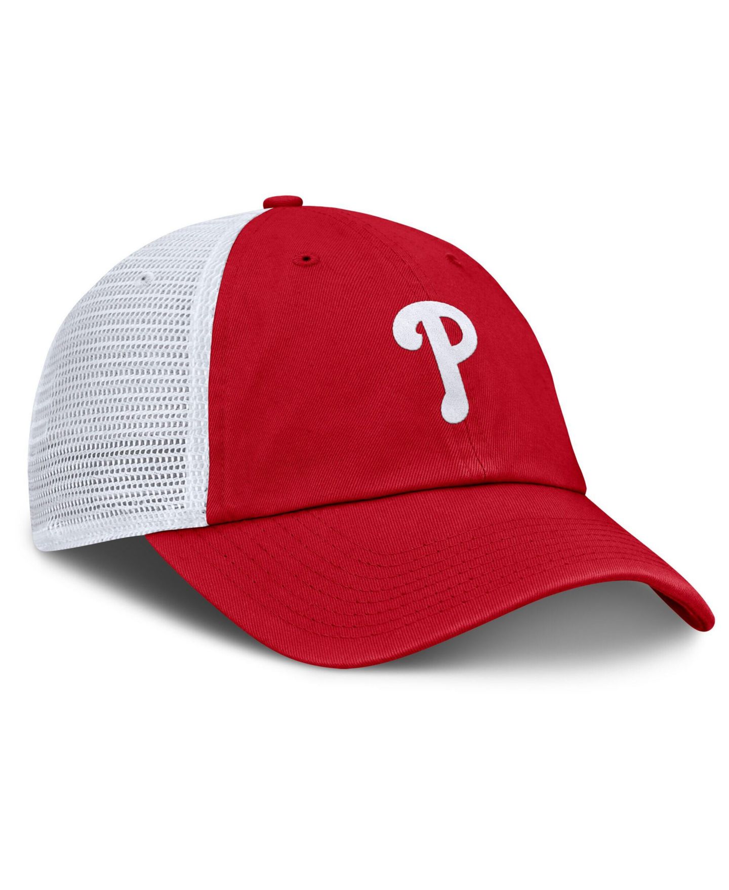 Мужская кепка Nike Red/White Philadelphia Phillies Club Trucker Adjustable Hat — фото 3