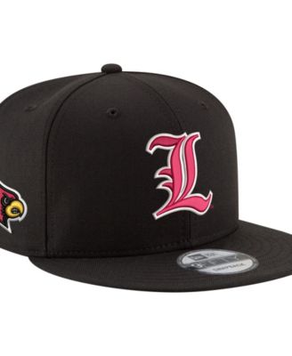 Men's Black Louisville Cardinals Team 9FIFTY Snapback Hat