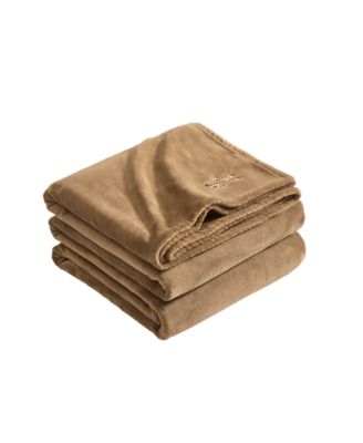 Home Courtside Coco Flannel Ultra-Soft Blanket, Twin