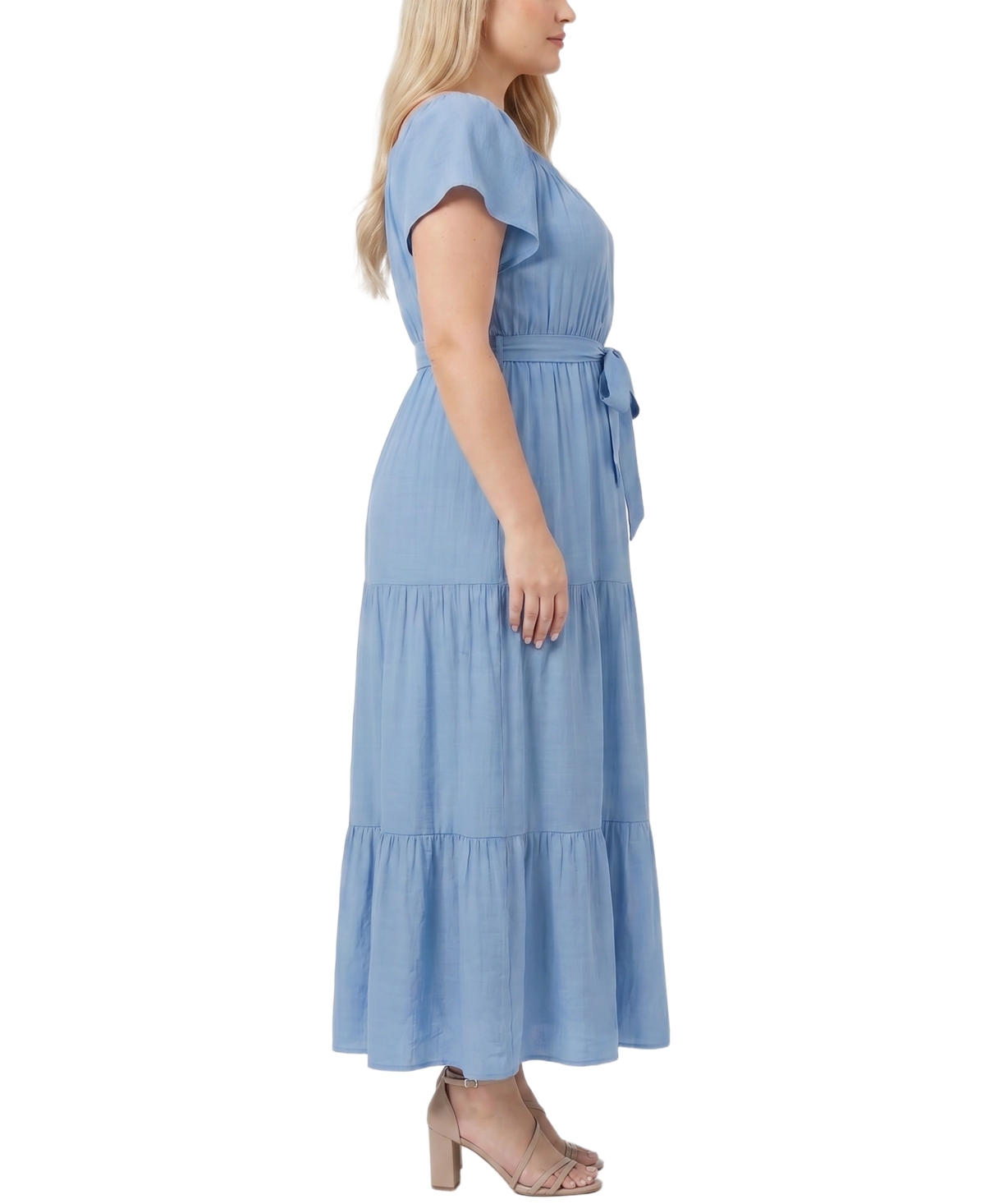 Ny Collection Plus Square Neck Maxi Dress