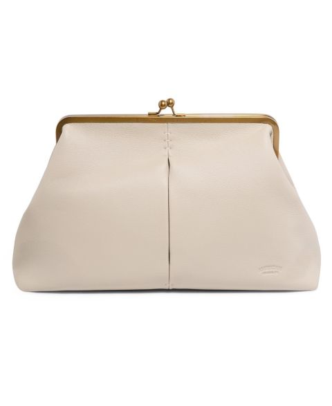 Женский клатч American Leather Co. Grace Oversized Clutch, цвет: Экрю