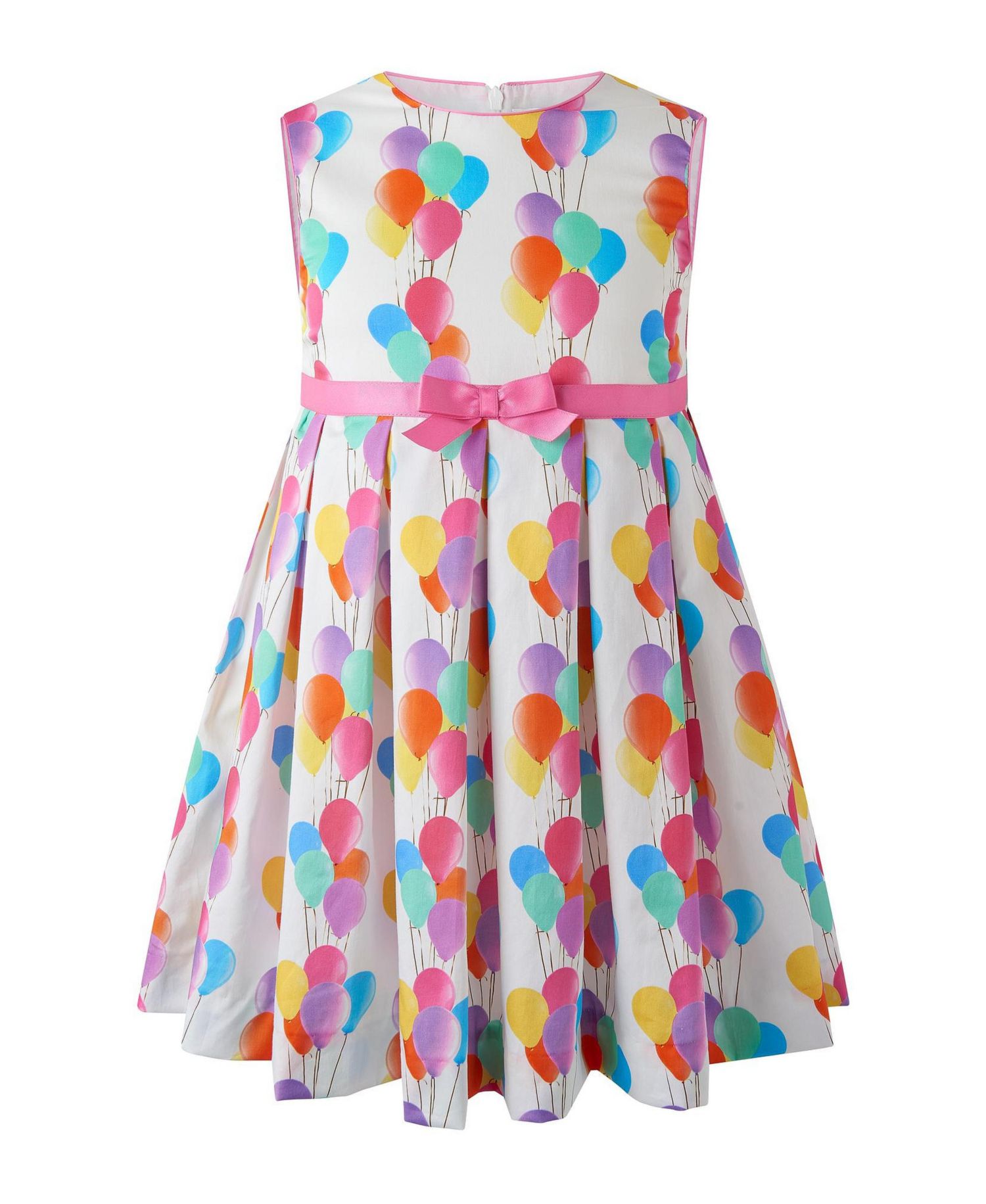 Girl's 2T-10 Balloon Pleated Dress