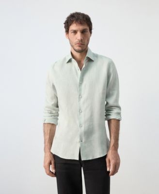 Men's Linen Slim-Fit Shirt
