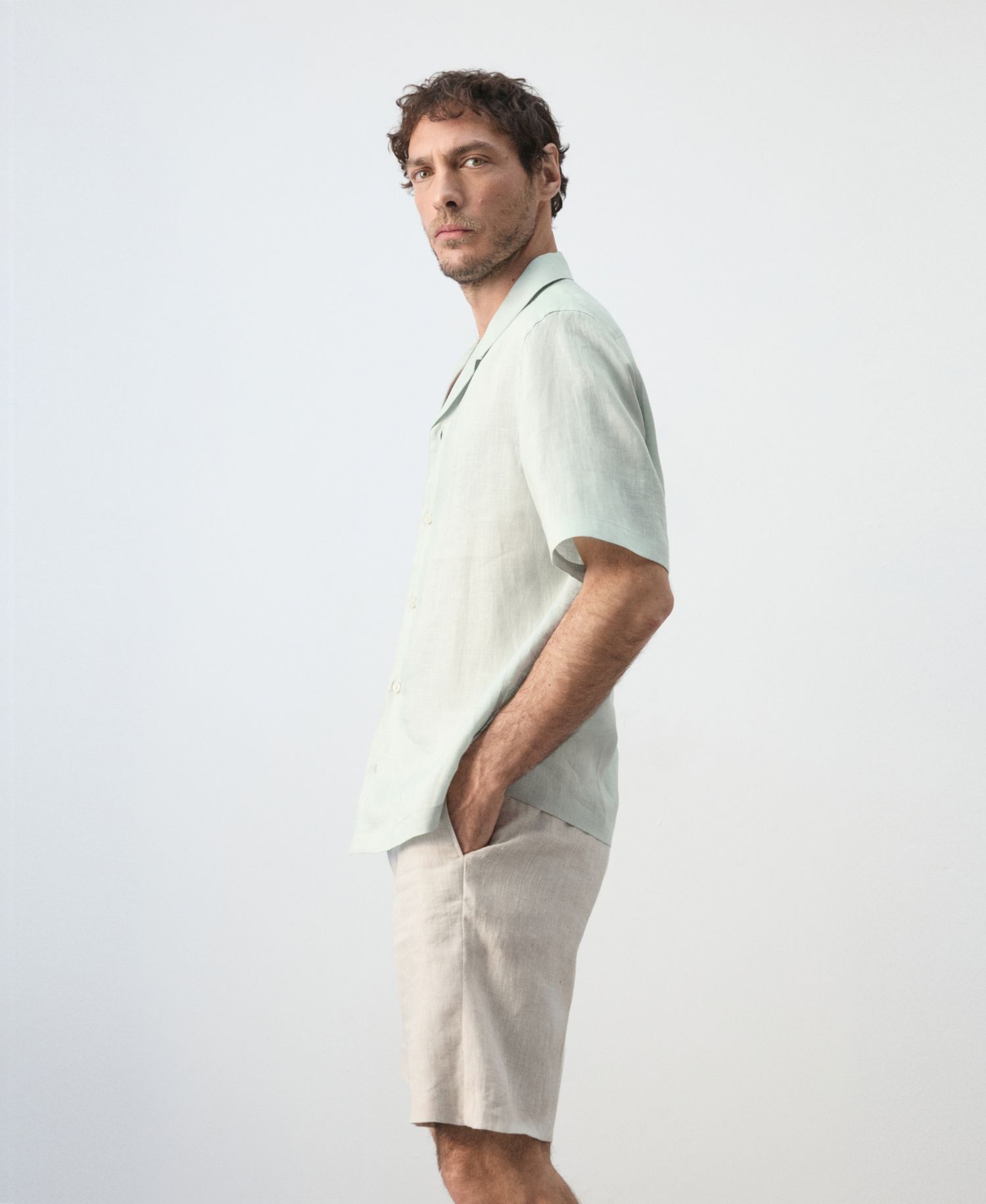 Men's Regular-Fit Linen Shirt