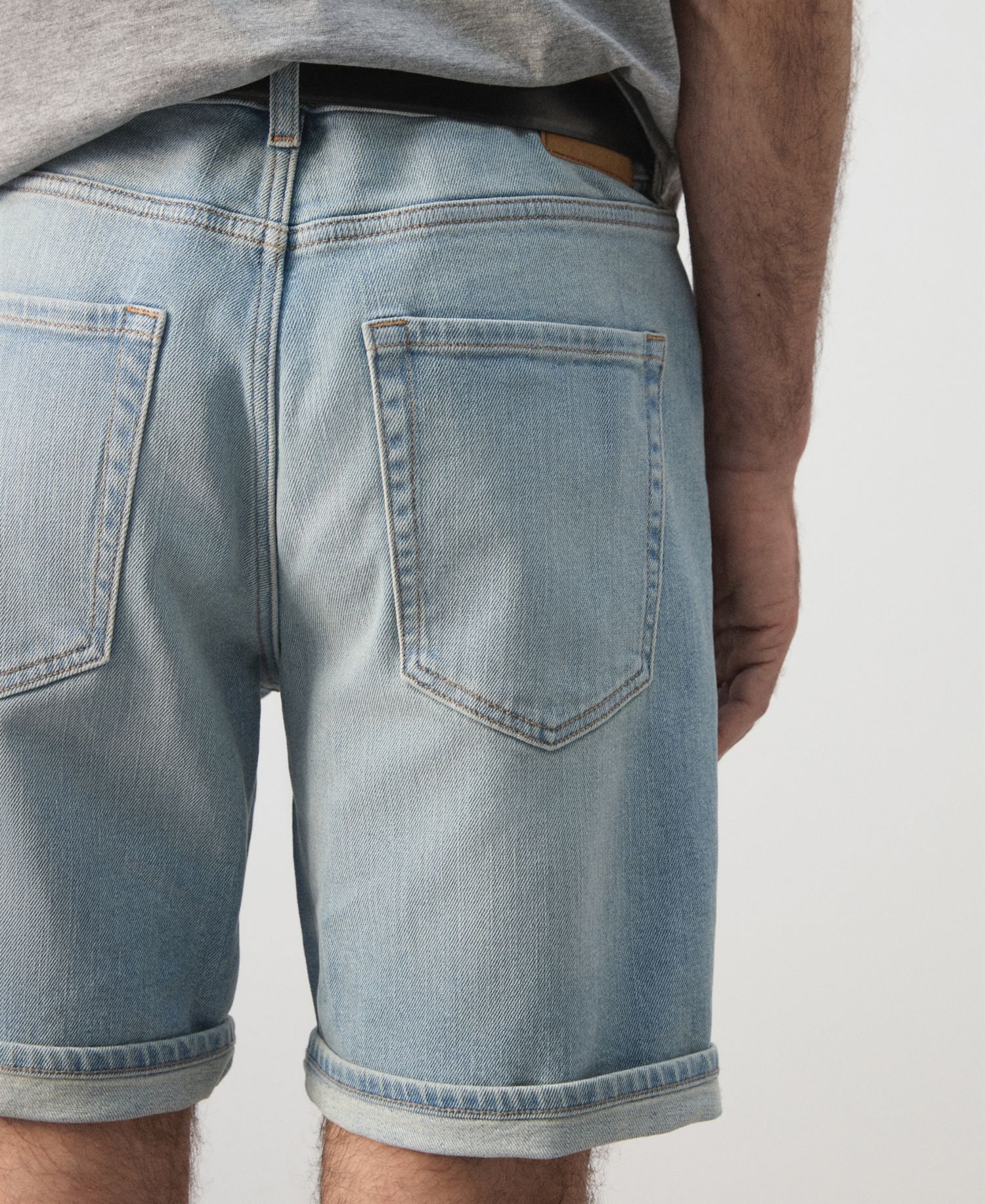 Men's Slim-Fit Denim 9.45" Bermuda Shorts