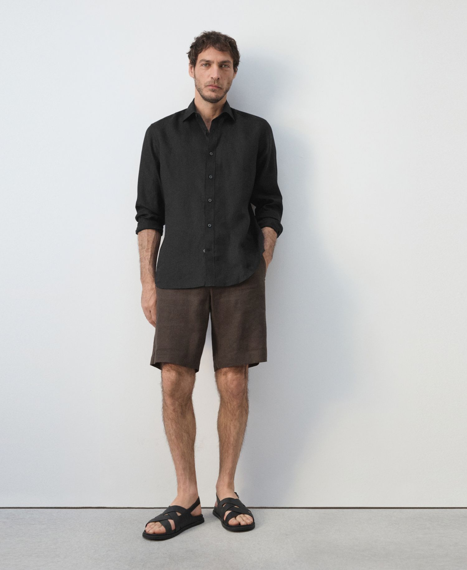 Men's Regular-Fit Linen Shirt