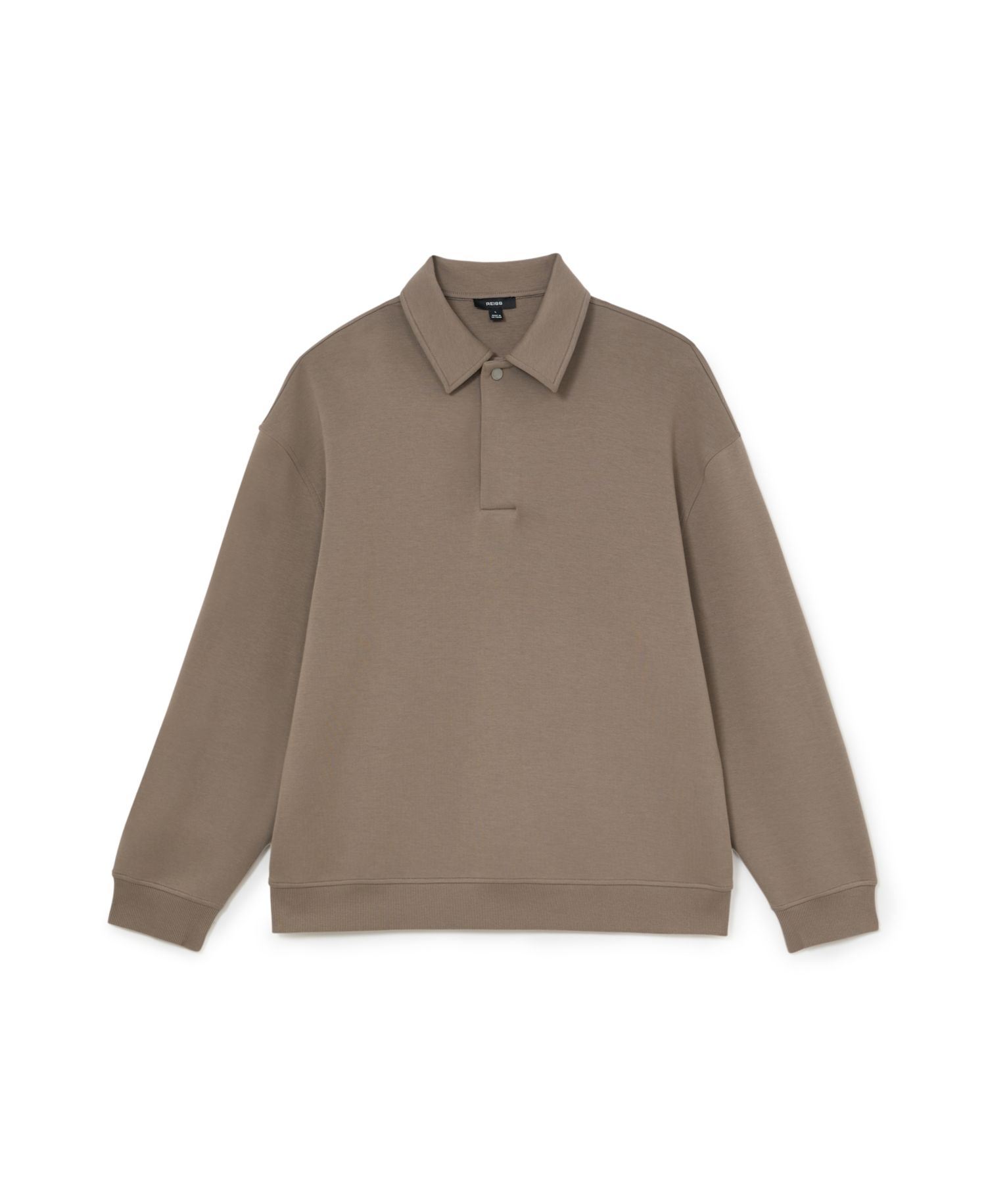 Men's Brooks Premium Interlock Relaxed Polo Sweatshirt